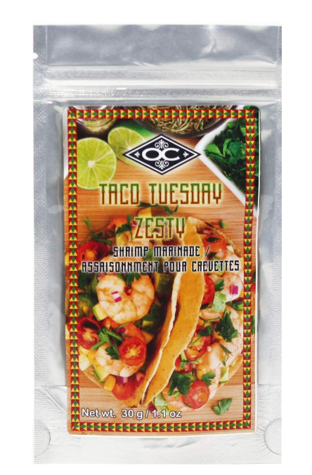 Orange Crate Taco Tuesday Zesty Shrimp Marinade