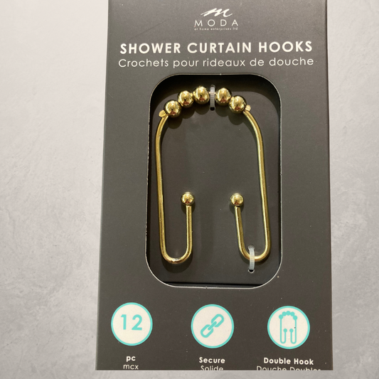 Clyde Shower Curtain Hook Gold