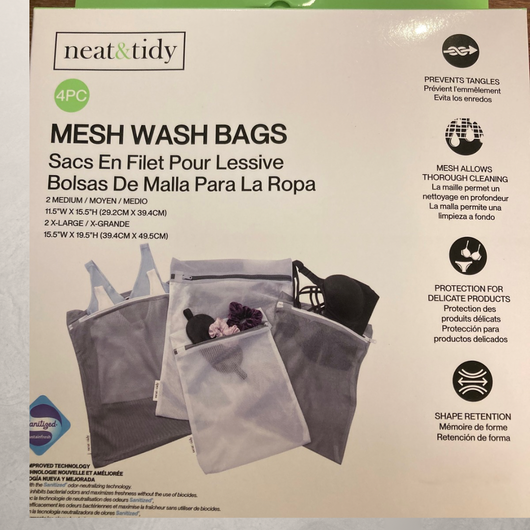 Neat & Tidy 4pc Mesh Wash Bag Set