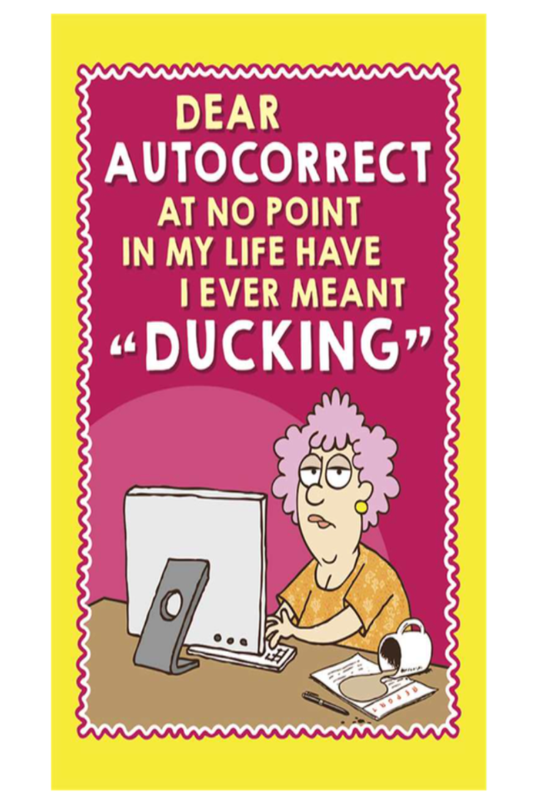 Dear Autocorrect Birthday Card