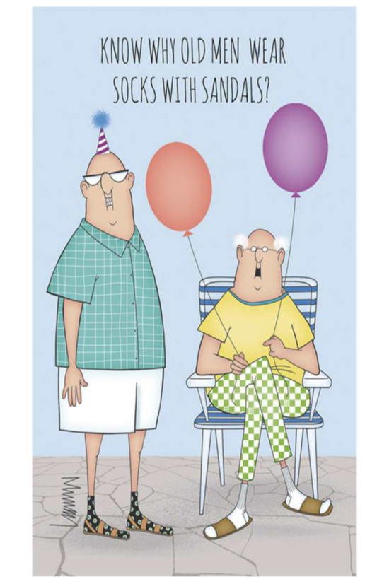 Know Why Old Men Birthday Card