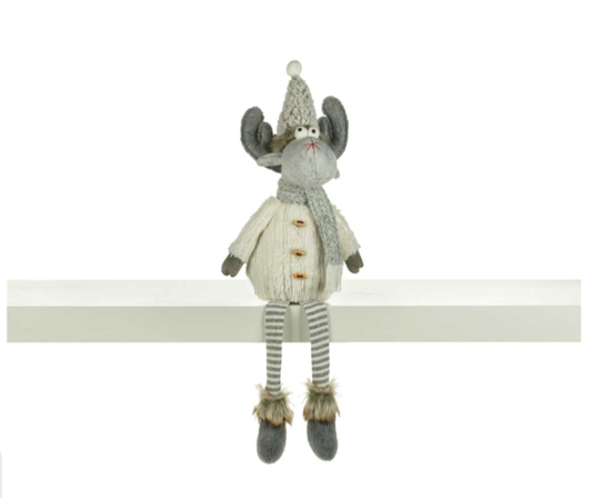 Grey and White Dangly Leg Moose