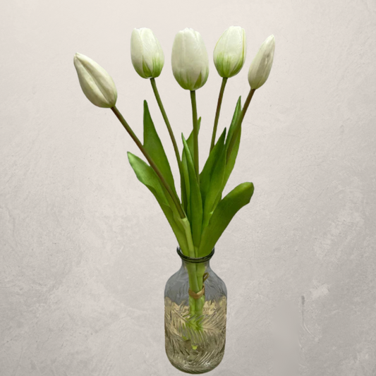 Fresh Touch Tulips - White 16"