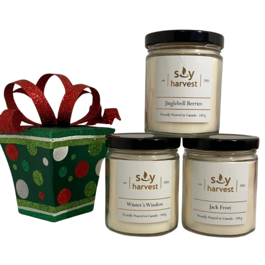 Holiday Scented Soy Candles - Trio Pack