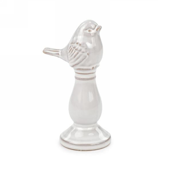 Ceramic Bird on Pedestal (2 Sizes)