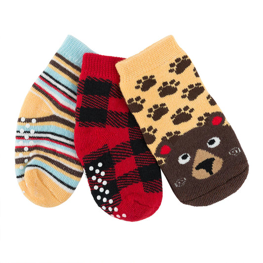 Baby and Toddler Socks 0-24 mos (3 Sets) - Bosley the Bear