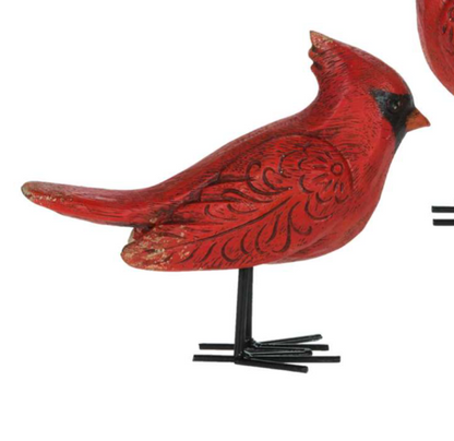 Standing Cardinal with Detailed Wings