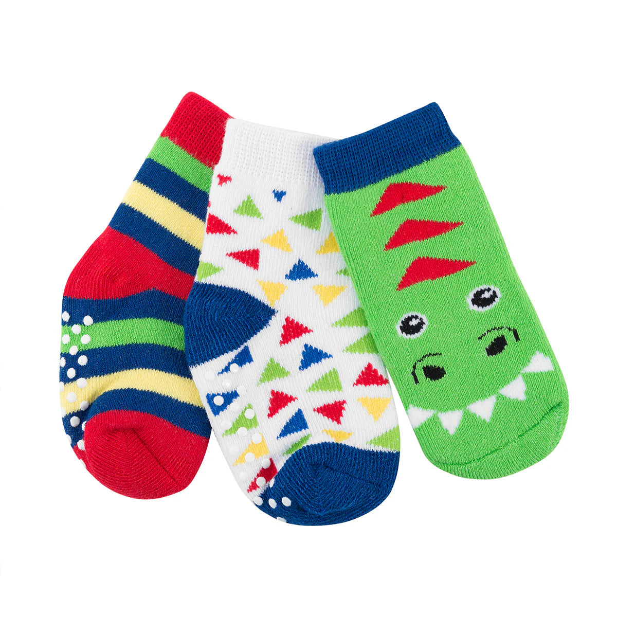 Baby and Toddler Socks 0-24 mos (3 Sets) - Devin Dinosaur