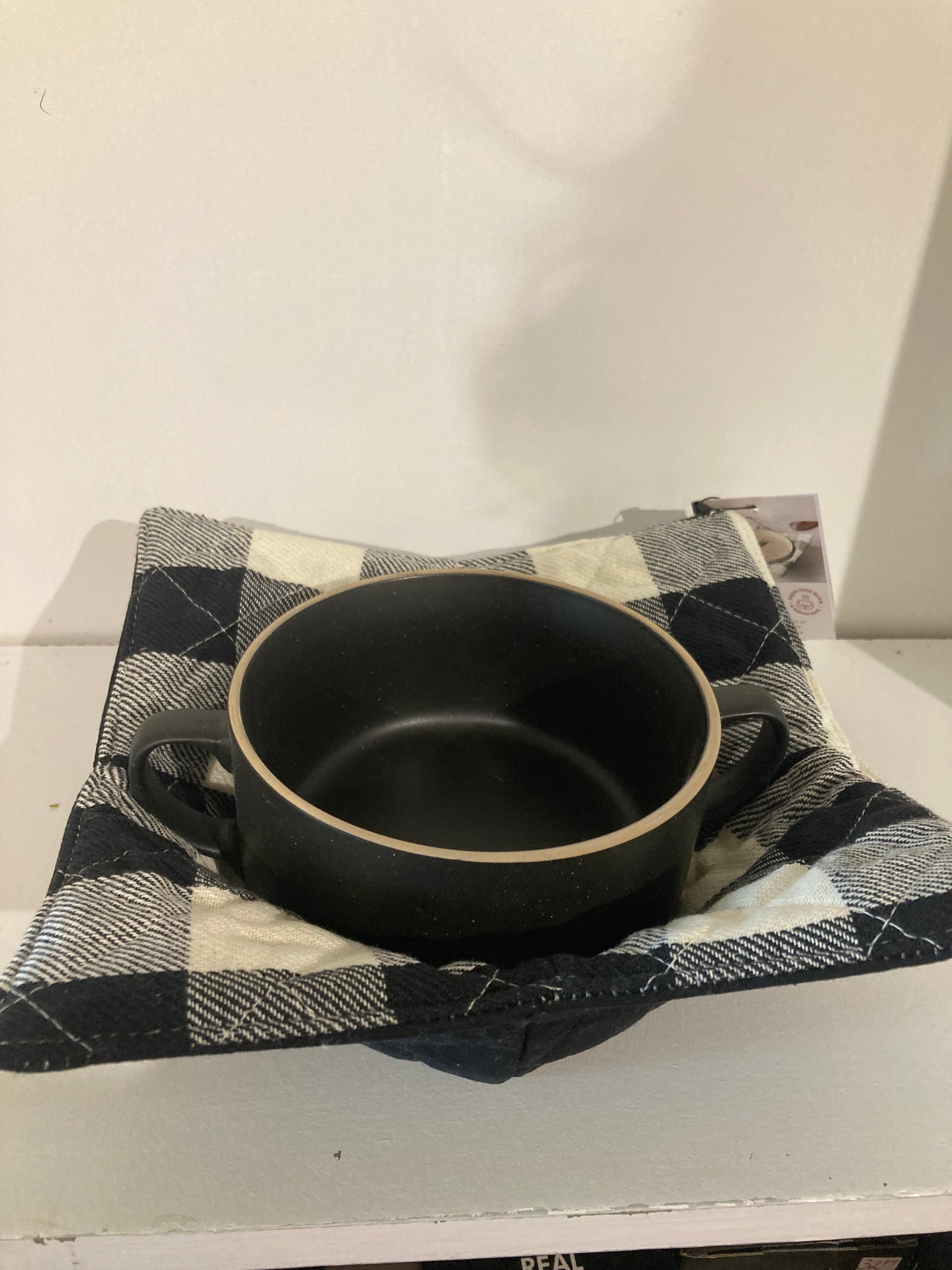 Black Soup Bowl and Cozy Set