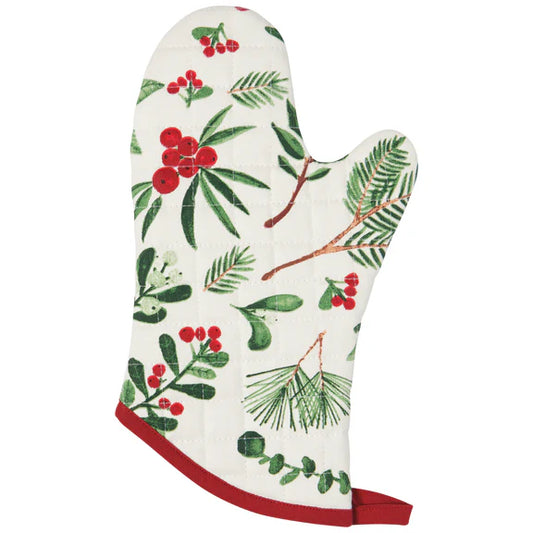 Winterberry Oven Mitt Pair