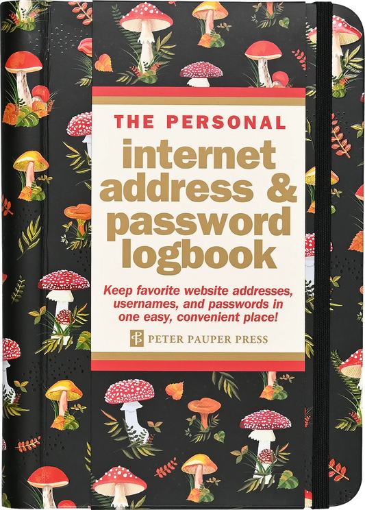 Mushroom Internet Address & Password Logbook