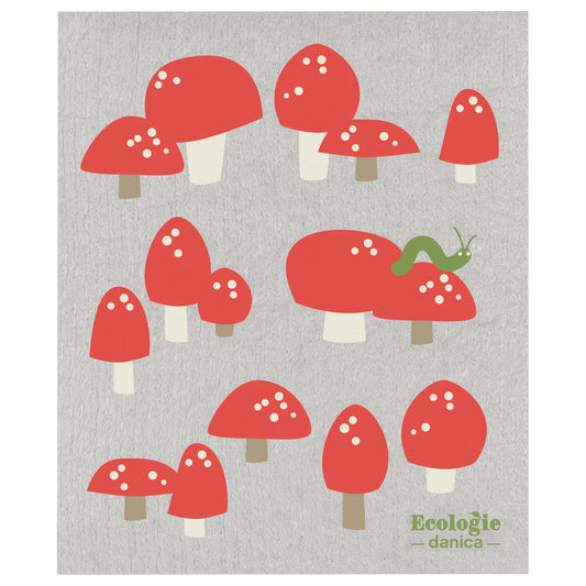 Swedish Dishcloth - Totally Toadstools