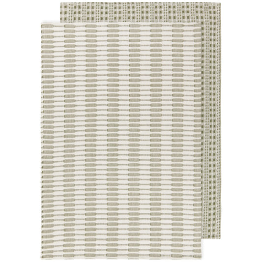 Heirloom Linen Dishtowel - Abode Olive Branch (Set of 2)