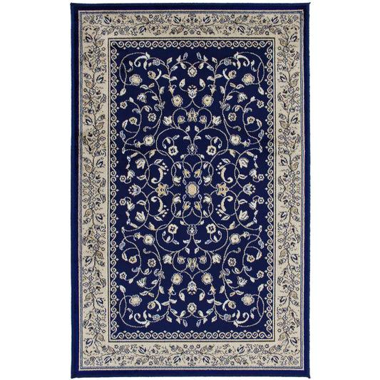 Sarook Navy Runner 2'2" x 6'11"