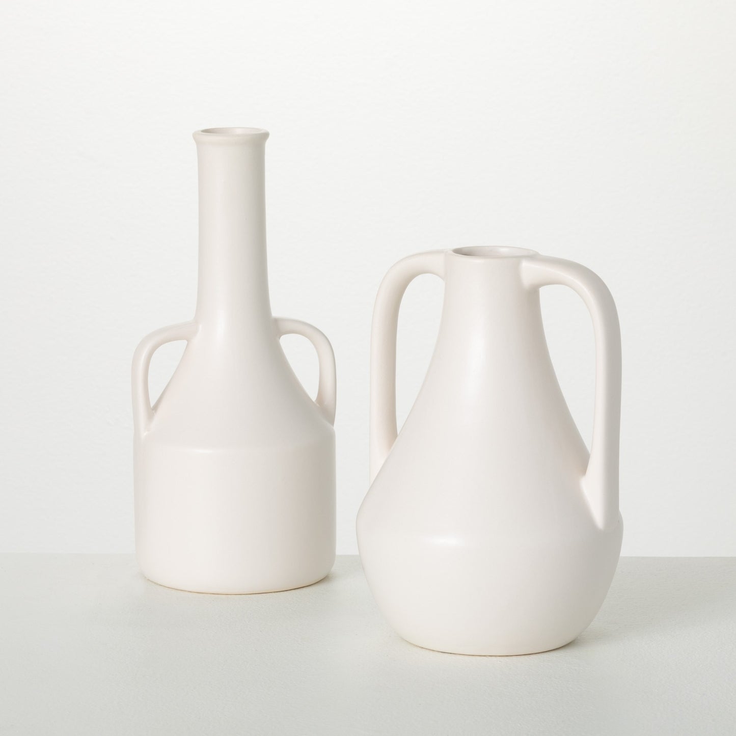 Cream Coloured Handled Vase (2 Styles)