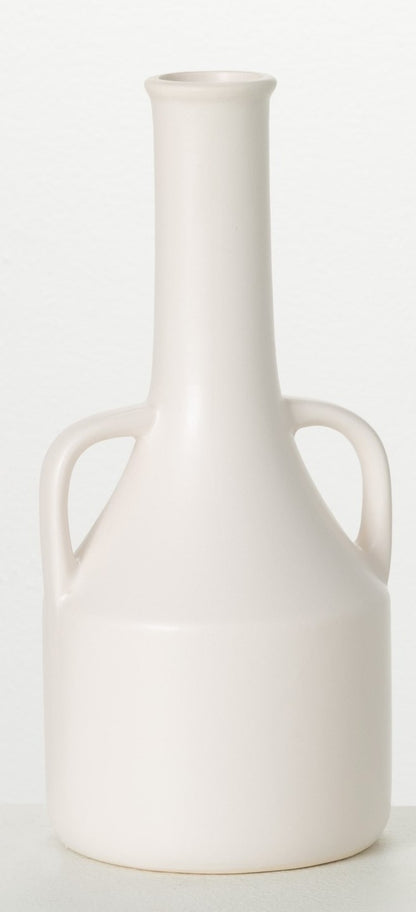 Cream Coloured Handled Vase (2 Styles)