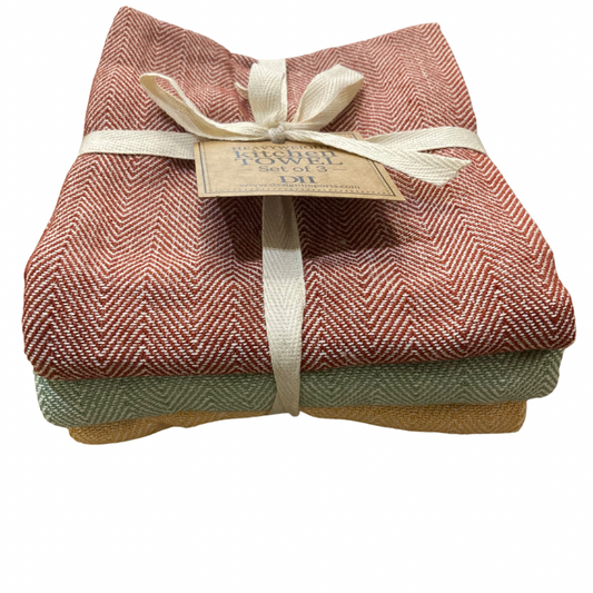 Herringbone Heavyweight Dishtowel Set of 3