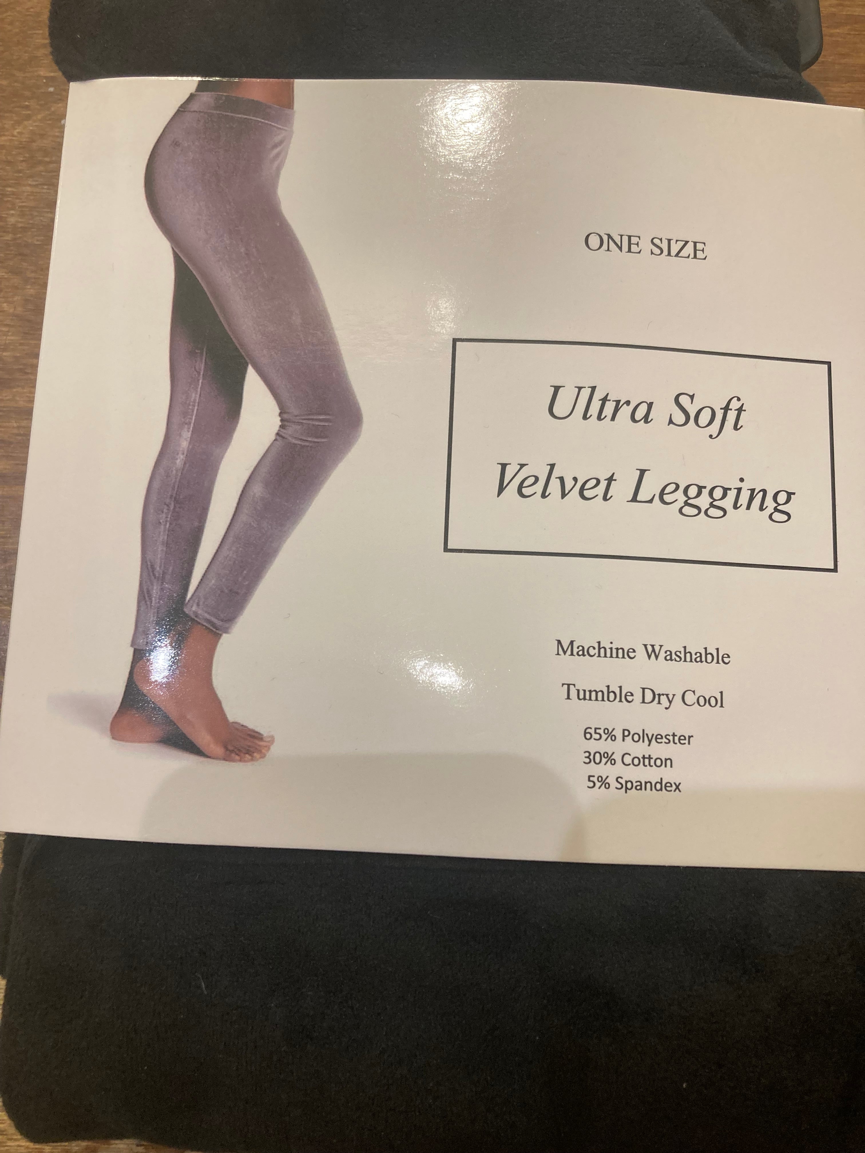 Black Velvet Legging