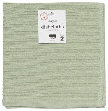 Ripple Sage Dishcloth