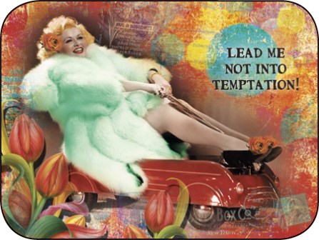 Lead me not into temptation! - Birthday Card