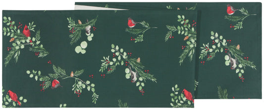 Forest Bird Print Table Runner