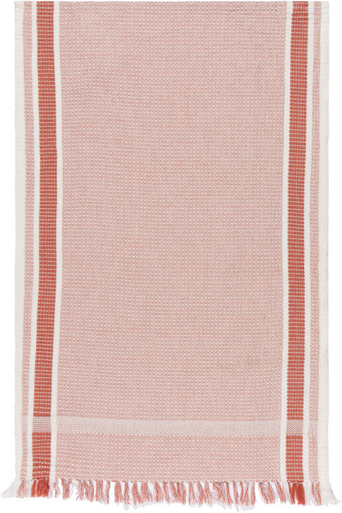 Heirloom Waffle Tea Towel- Clay