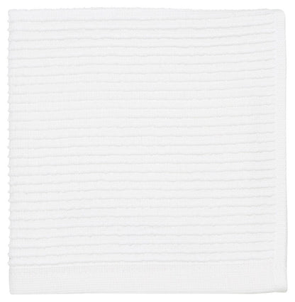 White Rippled Dishcloths- Set of 2