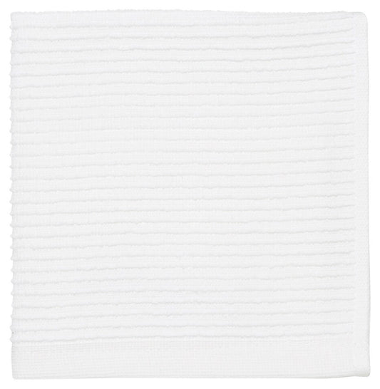 White Rippled Dishcloths- Set of 2