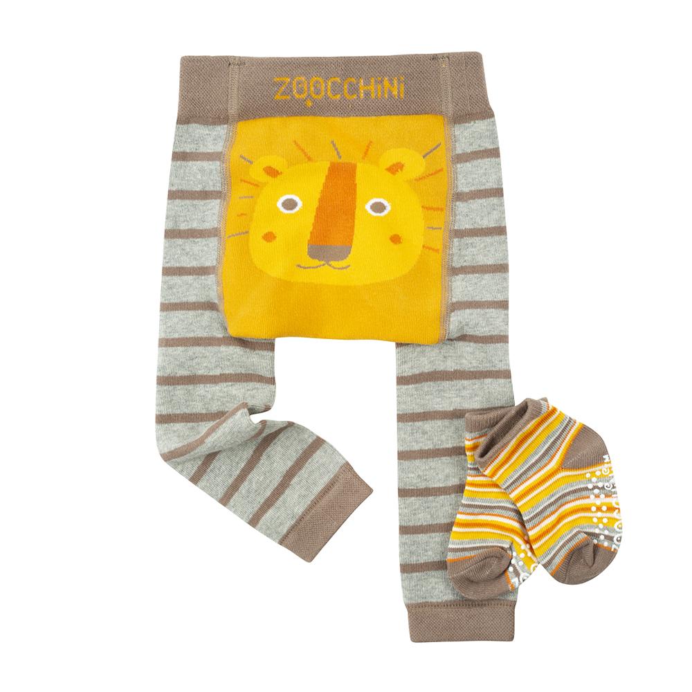 Zoocchini Leo the Lion Crawler Legging and Sock Set (2 Sizes)